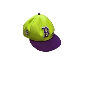 New Era Boston Red Sox Cap - Hat Big League Chew Swingin' Sour Apple Size 7 3/8